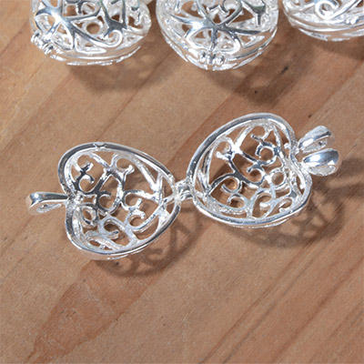 White copper sachet incense cage 3 styles